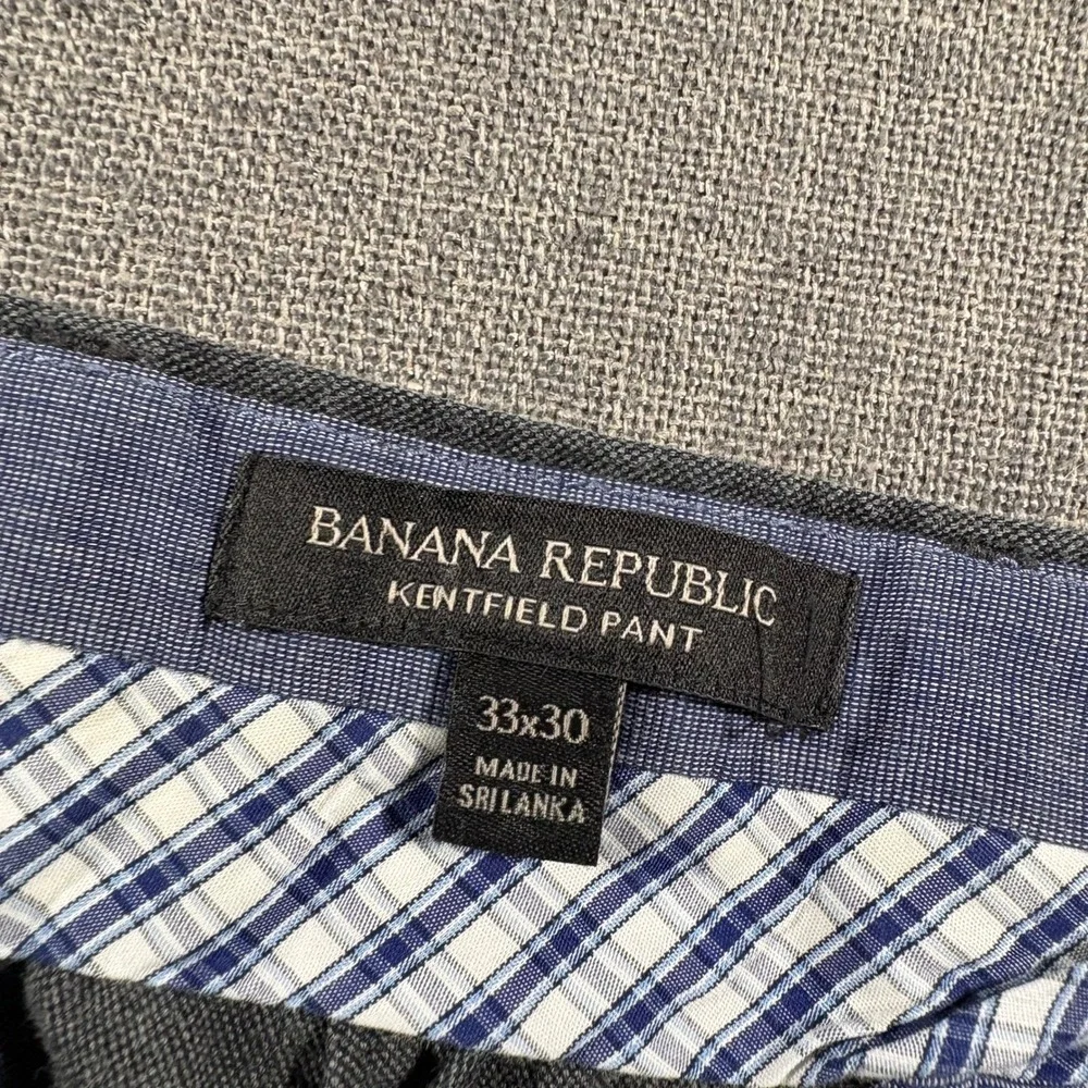 Banana Republic Kentfield Pant Mens 33x30 Grey Straight Leg Chinos 11588-BR